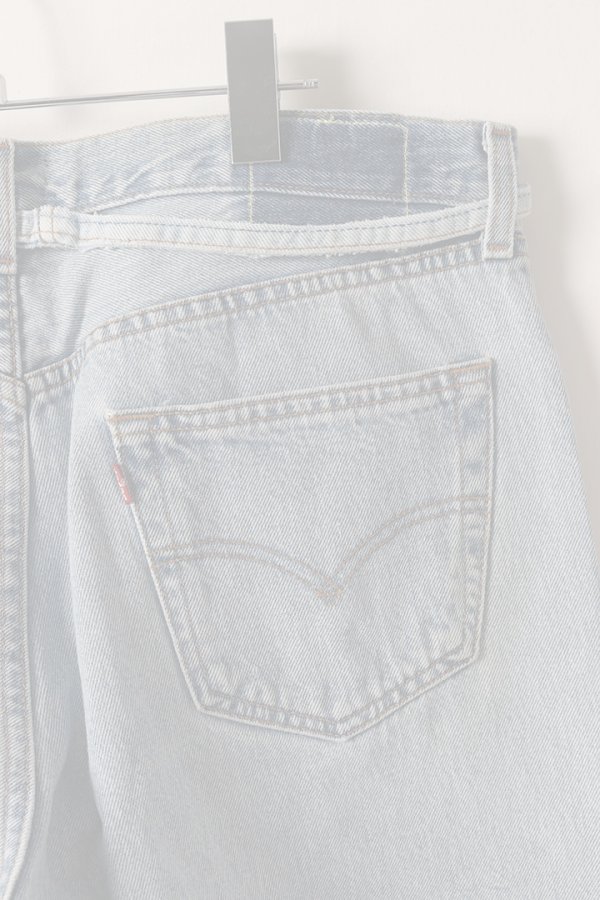 画像5:   Jeanie Blue ジーニーブルー Over Size Repair Denim（W/Inseam Code)/Lサイズ-B {-BEA}  :JB008-L-B  (5)