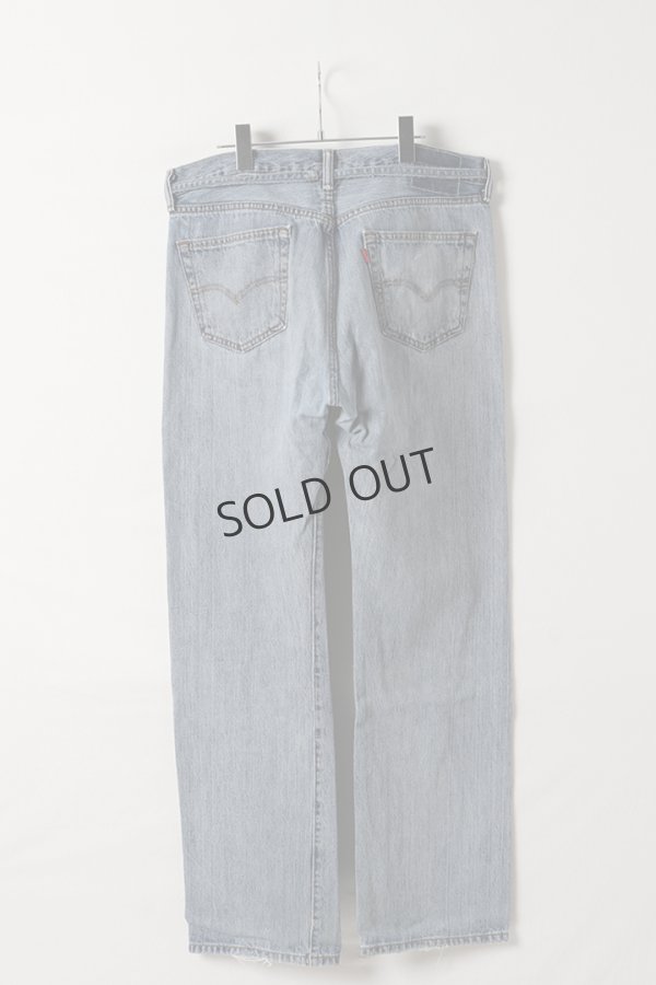 画像6: {SOLD}Jeanie Blue ジーニーブルー Over Size Repair Denim（W/Inseam Code)/Lサイズ-C{-BEA} (6)