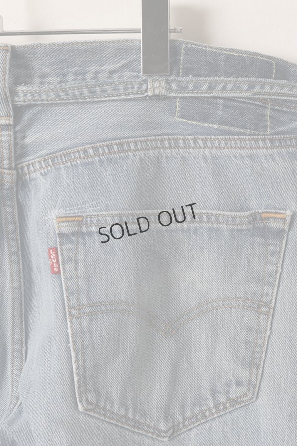 画像5: {SOLD}Jeanie Blue ジーニーブルー Over Size Repair Denim（W/Inseam Code)/Lサイズ-D{-BEA} (5)