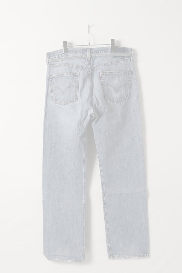画像7:   Jeanie Blue ジーニーブルー Over Size Repair Denim（W/Inseam Code)/Lサイズ-E {-BEA}  :JB008-L-E  (7)