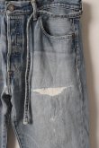 画像3: Jeanie Blue ジーニーブルー Over Size Repair Denim（W/Inseam Code)/Mサイズ-A{-BEA} (3)