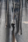 画像4: Jeanie Blue ジーニーブルー Over Size Repair Denim（W/Inseam Code)/Mサイズ-A{-BEA} (4)