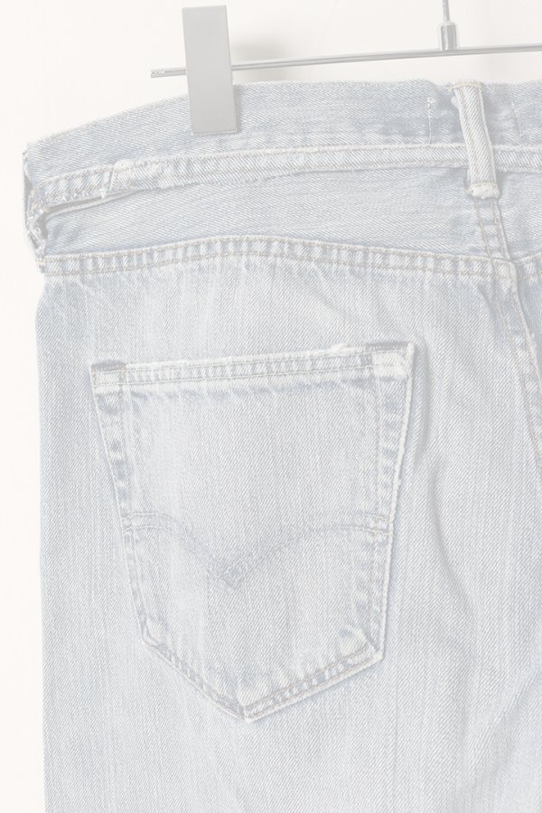 画像6:   Jeanie Blue ジーニーブルー Over Size Repair Denim（W/Inseam Code)/Mサイズ-A {-BEA}  :JB008-M-A  (6)