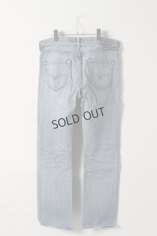 画像7: {SOLD}Jeanie Blue ジーニーブルー Over Size Repair Denim（W/Inseam Code)/Mサイズ-A{-BEA} (7)