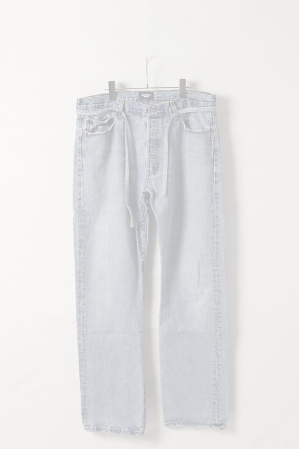 画像1:   Jeanie Blue ジーニーブルー Over Size Repair Denim（W/Inseam Code)/Mサイズ-B {-BEA}  :JB008-M-B  (1)