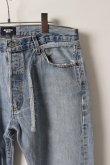 画像3: Jeanie Blue ジーニーブルー Over Size Repair Denim（W/Inseam Code)/Mサイズ-B{-BEA} (3)