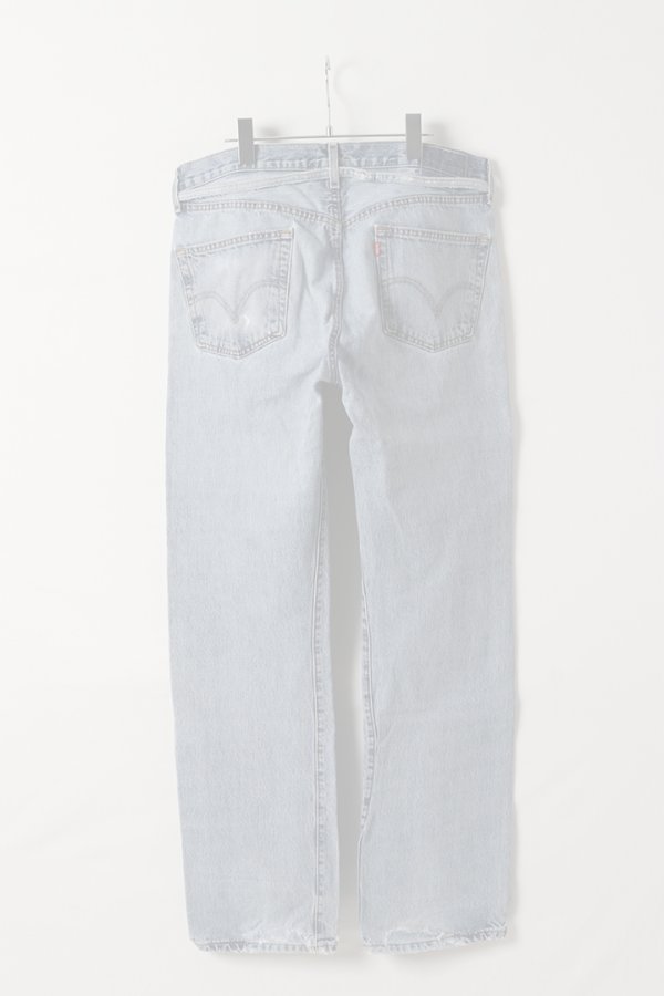 画像7:   Jeanie Blue ジーニーブルー Over Size Repair Denim（W/Inseam Code)/Mサイズ-B {-BEA}  :JB008-M-B  (7)