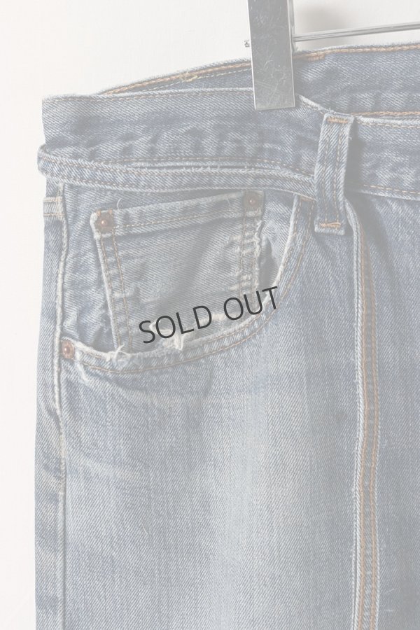 画像3: Jeanie Blue ジーニーブルー Over Size Repair Denim（W/Inseam Code)/XLサイズ-A{-BEA} (3)