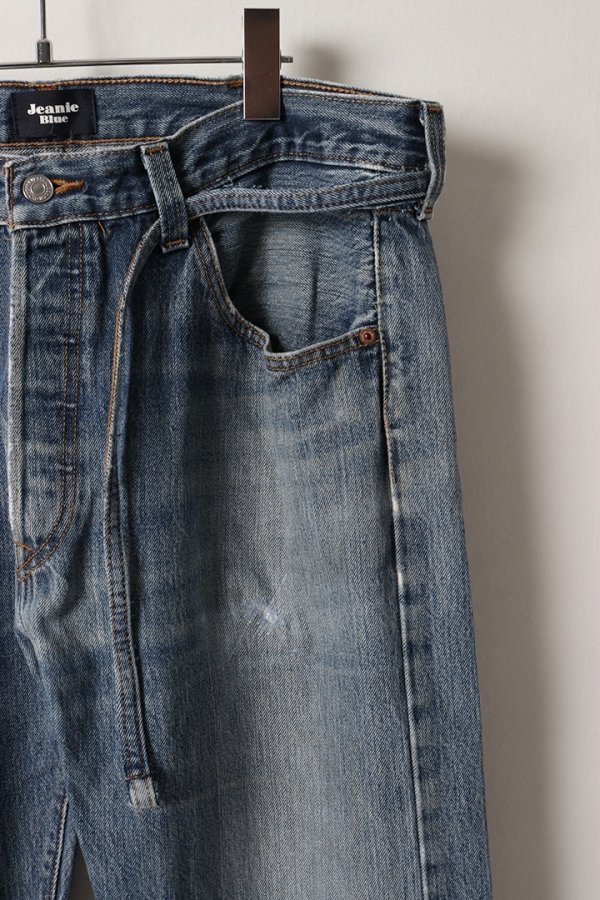 画像4: Jeanie Blue ジーニーブルー Over Size Repair Denim（W/Inseam Code)/XLサイズ-A{-BEA} (4)