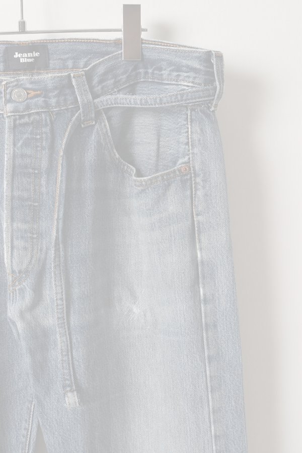 画像4:   Jeanie Blue ジーニーブルー Over Size Repair Denim（W/Inseam Code)/XLサイズ-A {-BEA}  :JB008-XL-A  (4)