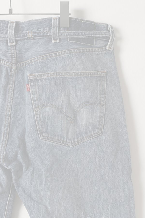 画像6:   Jeanie Blue ジーニーブルー Over Size Repair Denim（W/Inseam Code)/XLサイズ-A {-BEA}  :JB008-XL-A  (6)