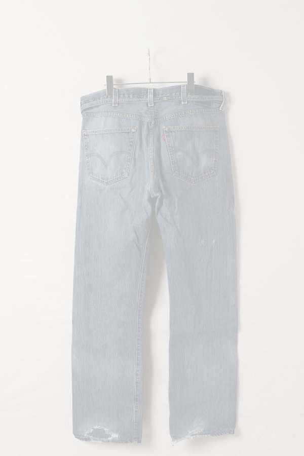 画像8:   Jeanie Blue ジーニーブルー Over Size Repair Denim（W/Inseam Code)/XLサイズ-A {-BEA}  :JB008-XL-A  (8)