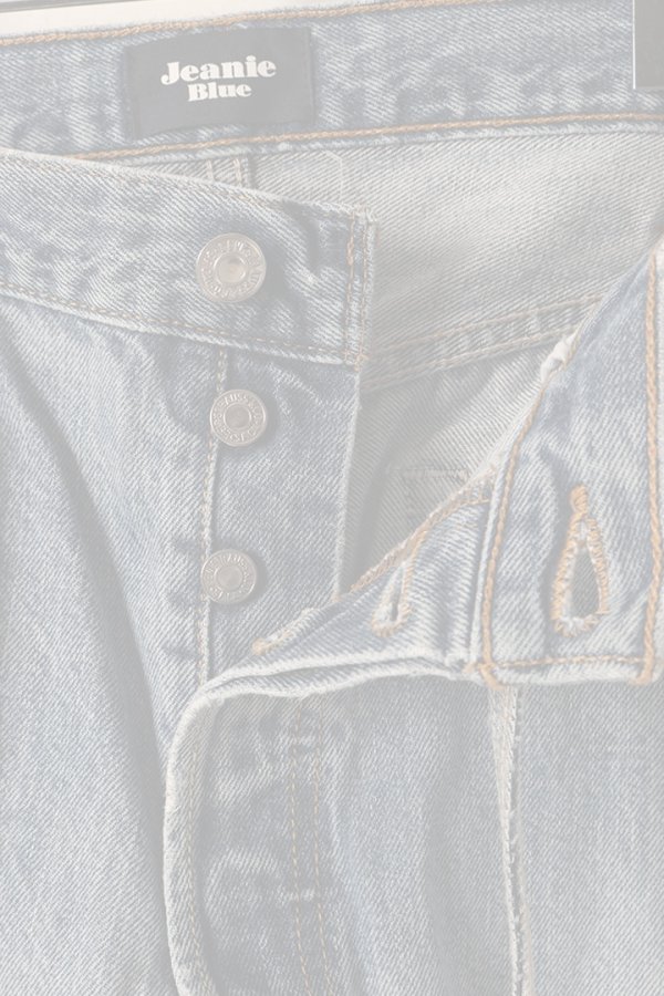画像2:  {SOLD} Jeanie Blue ジーニーブルー Over Size Repair Denim（W/Inseam Code)/XLサイズ-B {-BEA}  :JB008-XL-B  (2)