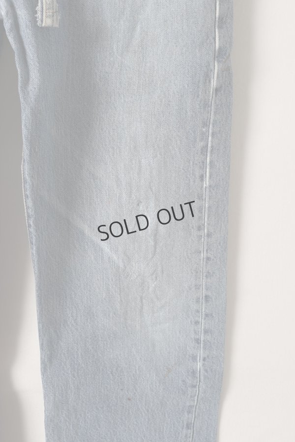 画像5: {SOLD}Jeanie Blue ジーニーブルー Over Size Repair Denim（W/Inseam Code)/XLサイズ-B{-BEA} (5)