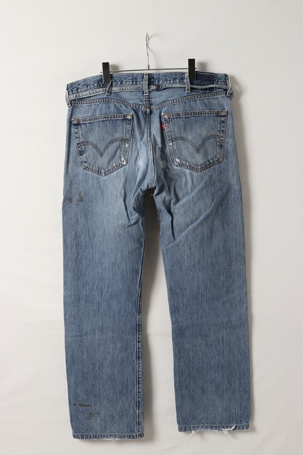 画像7: Jeanie Blue ジーニーブルー Over Size Repair Denim（W/Inseam Code)/XLサイズ-B{-BEA} (7)
