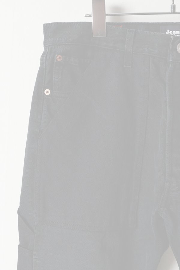 画像3:  {SOLD} Jeanie Blue ジーニーブルー Black Work Denim {-BES}  :JB009B-34-A  (3)