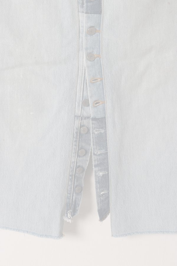 画像4:  {SOLD} Jeanie Blue ジーニーブルー Button Fly Skirt {-BES}  :JB015  (4)