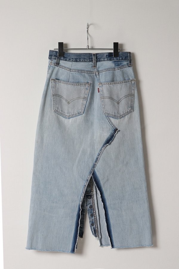 画像5: Jeanie Blue ジーニーブルー Button Fly Skirt{-BES} (5)