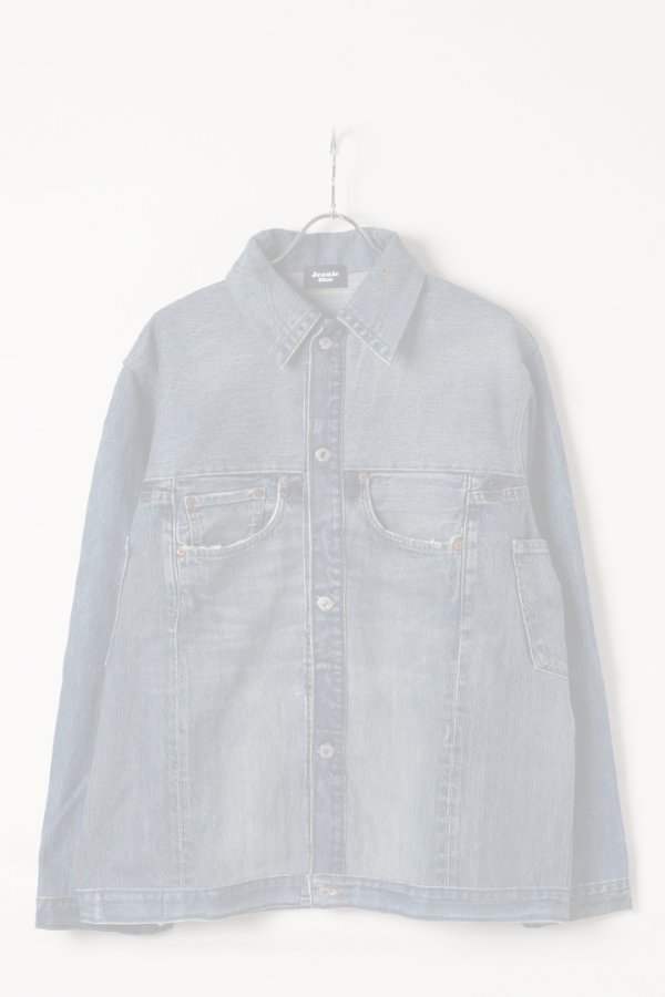 画像1:  {SOLD} Jeanie Blue ジーニーブルー Standard Jacket／XLサイズ-A {-BEA}  :JB021-XL-A  (1)
