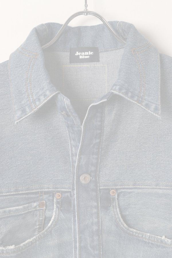 画像2:  {SOLD} Jeanie Blue ジーニーブルー Standard Jacket／XLサイズ-A {-BEA}  :JB021-XL-A  (2)