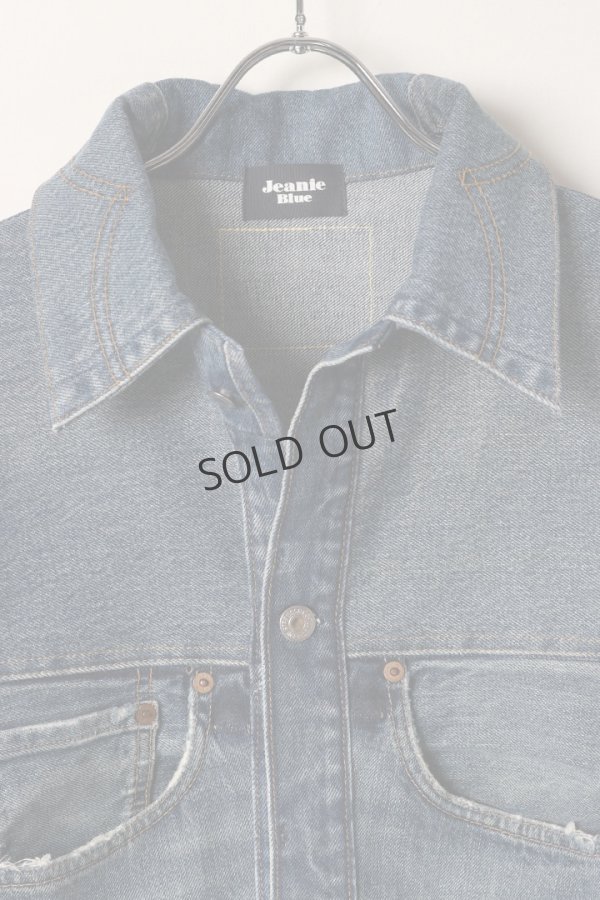 画像2: {SOLD}Jeanie Blue ジーニーブルー Standard Jacket／XLサイズ-A{-BEA} (2)