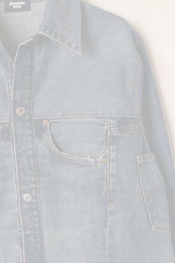 画像3:  {SOLD} Jeanie Blue ジーニーブルー Standard Jacket／XLサイズ-A {-BEA}  :JB021-XL-A  (3)