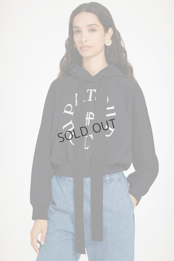 画像1: {SOLD}PATOU パトゥ オーガニックコットン製メダリオンフーディー{-BDS} (1)