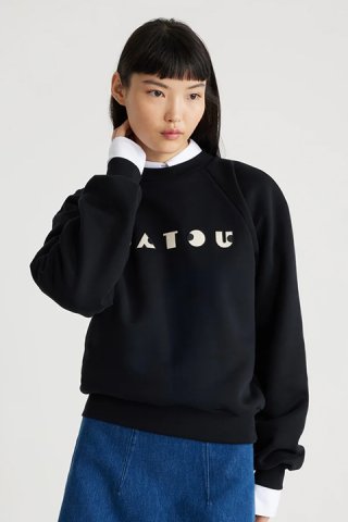 PATOU パトゥ オーガニックコットン製メダリオンフーディー{-BDA