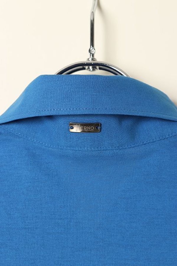 画像5: 【 30%OFF セール30,800円→21,560円】 HERNO ヘルノ クレープジャージー ポロシャツ{JPL00115U520059012-BCS} (5)