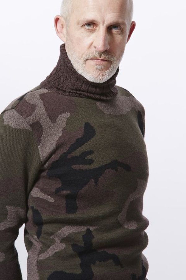 画像7: 【 30%OFF セール49,500円→34,650円】 AKM エイケイエム CASHWOOL CAMO TURTLE NECK{-AEA} (7)