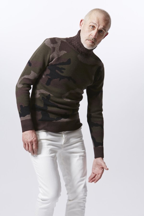 画像6: 【 30%OFF セール49,500円→34,650円】 AKM エイケイエム CASHWOOL CAMO TURTLE NECK{-AEA} (6)
