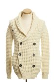 画像2: 【周年記念 24%OFF ｜85,800円→65,208円】 AKM エイケイエム ENGLISH WOOL SHAWL P COAT{-AEA} (2)