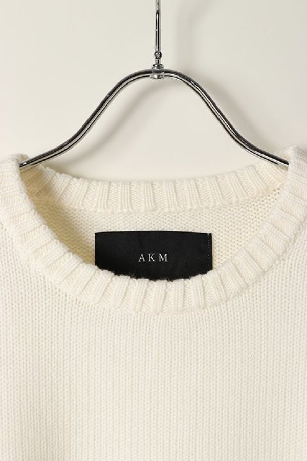 画像4: 【 30%OFF セール44,000円→30,800円】 AKM エイケイエム CASHWOOL CABLE CREW{-AFA} (4)