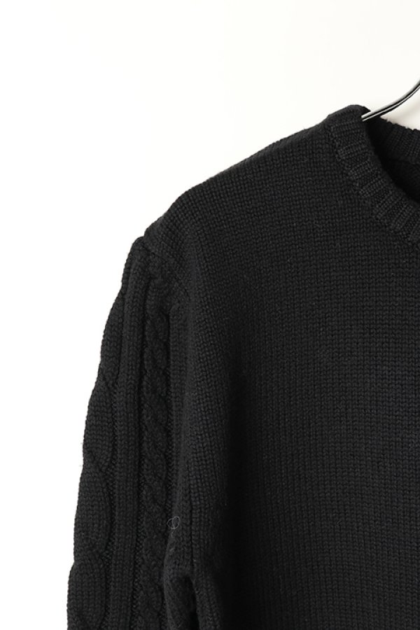 画像2: 【 30%OFF セール44,000円→30,800円】 AKM エイケイエム CASHWOOL CABLE CREW{-AFA} (2)