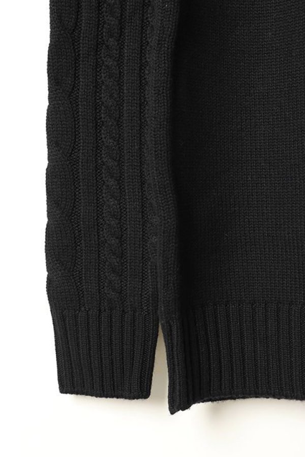 画像3: 【 30%OFF セール44,000円→30,800円】 AKM エイケイエム CASHWOOL CABLE CREW{-AFA} (3)