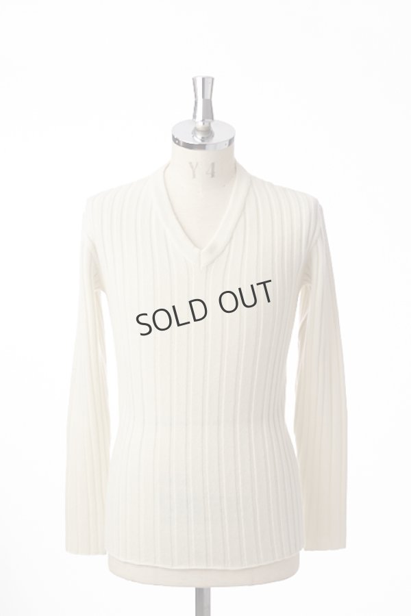 画像3: {SOLD}AKM エイケイエム RIB V-NECK{-AHA} (3)