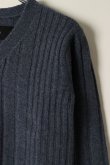 画像3: AKM エイケイエム LAMBS WOOL GRADATION V-NECK{-AIA} (3)