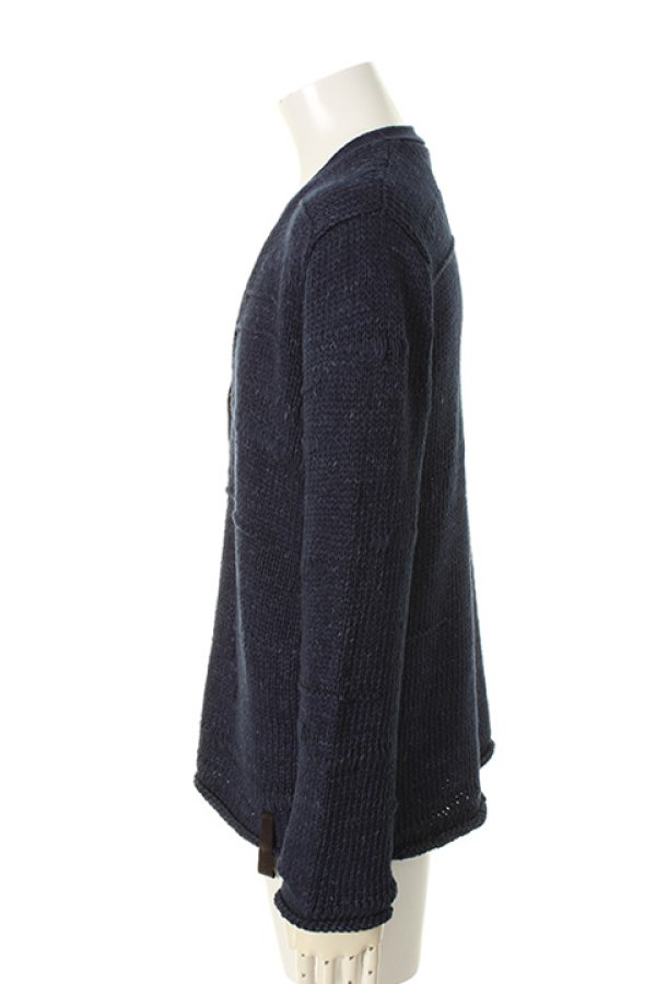 画像3: 【 50%OFF セール46,200円→23,100円】 ISAMU KATAYAMA BACKLASH イサムカタヤマバックラッシュ コットンドライブ編みニットカーディガン{-AGS} (3)