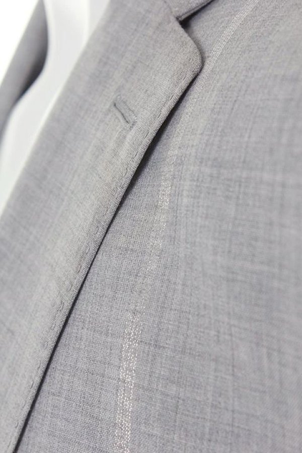 画像5: 【 50%OFF セール77,000円→38,500円】 kiryuyrik キリュウキリュウ SILVER 925 STRIPE POPLIN MACHI JACKET{KD-HJ13MACHI-101-1GRY-AHS} (5)