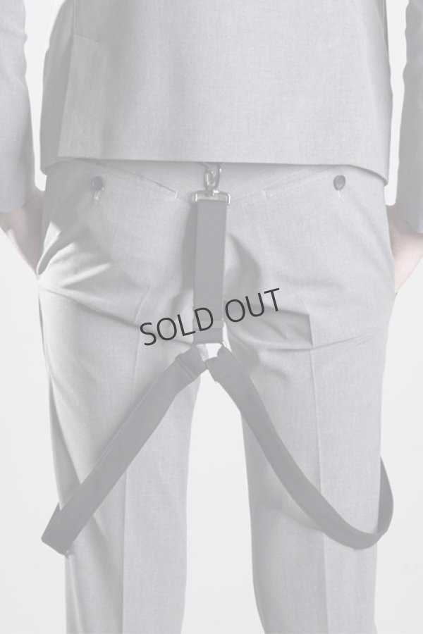 画像3: kiryuyrik キリュウキリュウ STRETCH TROPICAL SUSPENDER SLACKS{KF-HP21-901-1GRY-AHA} (3)