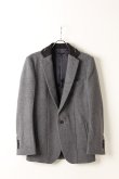 画像2: kiryuyrik キリュウキリュウ Casimmer Beaver Studs Collar Jacket{KI-HJ22-101STD-1GRY-AIA} (2)