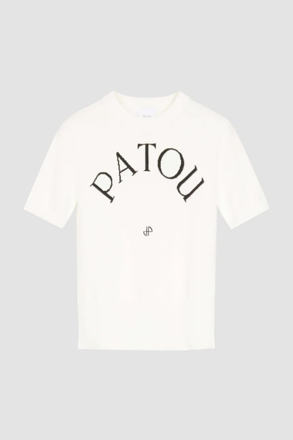 画像3: 【 30%OFF セール75,900円→53,130円】 PATOU パトゥ エコフレンドリーコットンブレンド パトゥ ジャカードニット トップ{-BDA} (3)