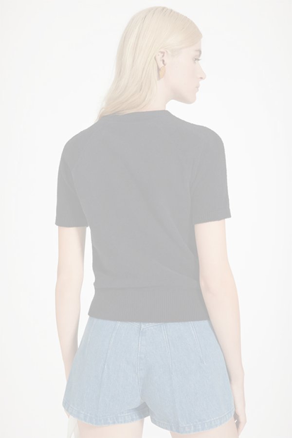 画像2:  {SOLD} PATOU パトゥ コットンブレンド パトゥジャカードニットトップ{-BDS} (2)