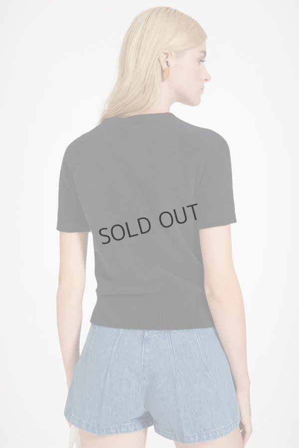 画像2: {SOLD}PATOU パトゥ コットンブレンド パトゥジャカードニットトップ{-BDS} (2)