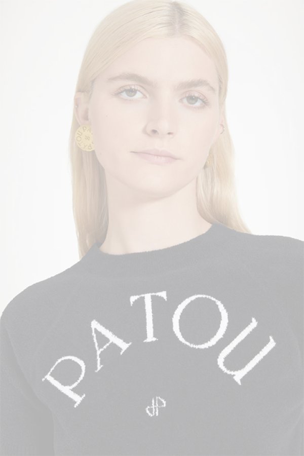 画像3:  {SOLD} PATOU パトゥ コットンブレンド パトゥジャカードニットトップ{-BDS} (3)