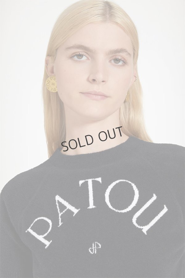 画像3: {SOLD}PATOU パトゥ コットンブレンド パトゥジャカードニットトップ{-BDS} (3)