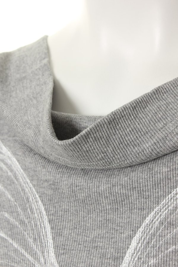画像4: 【 50%OFF セール14,300円→7,150円】 【underbar 15th Exclusive】kiryuyrik キリュウキリュウ Drape Neck T-Shirts{KX-HT13KAI-15UBCHOPT-2GRY-AFS} (4)