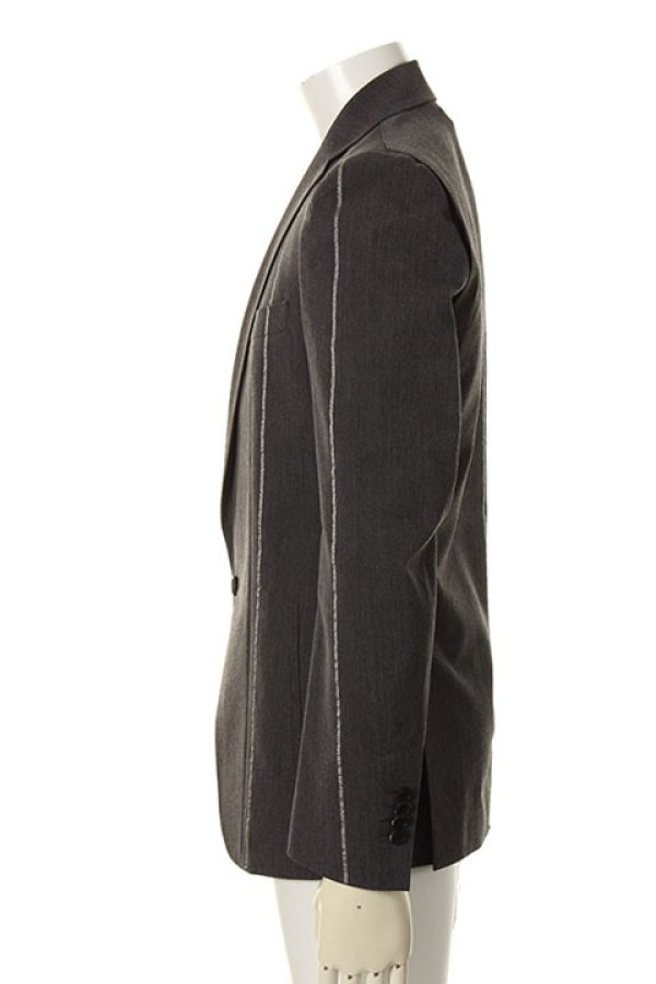 画像4: 【 50%OFF セール77,000円→38,500円】 kiryuyrik キリュウキリュウ Silver925 Wooly Wool Gaba Jacket{KZ-HJ10-102-1GRY-AGS} (4)