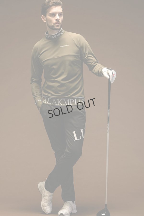 画像7: LUXEAKMPLUS リュクスエイケイエムプラス ゴルフ ビッグロゴ防風ロングパンツ{-BDA} (7)