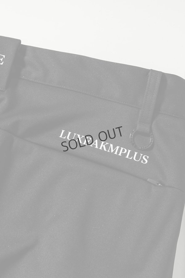 画像12: LUXEAKMPLUS リュクスエイケイエムプラス ゴルフ ビッグロゴ防風ロングパンツ{-BDA} (12)